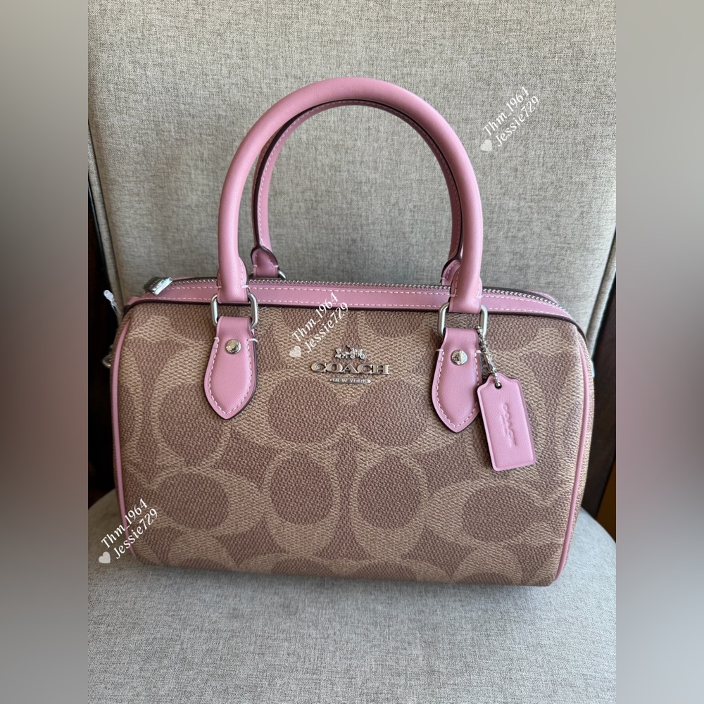 NWT！COACH ROWAN SATCHEL BAG IN SIGNATURE（CCD76）fast shipping HOLIDAY GIFT